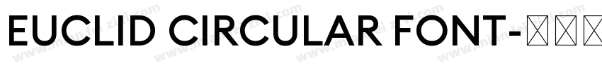 EUCLID CIRCULAR FONT字体转换